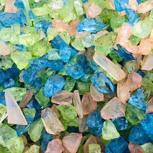 8oz Rare Dyed Crushed Glass: Beach Glass Treasure