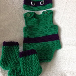 Teenage mutant ninja turtle baby costume image 3