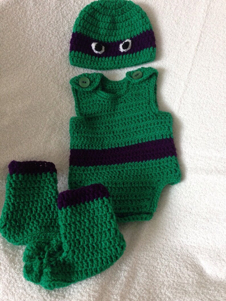 Teenage mutant ninja turtle baby costume image 3