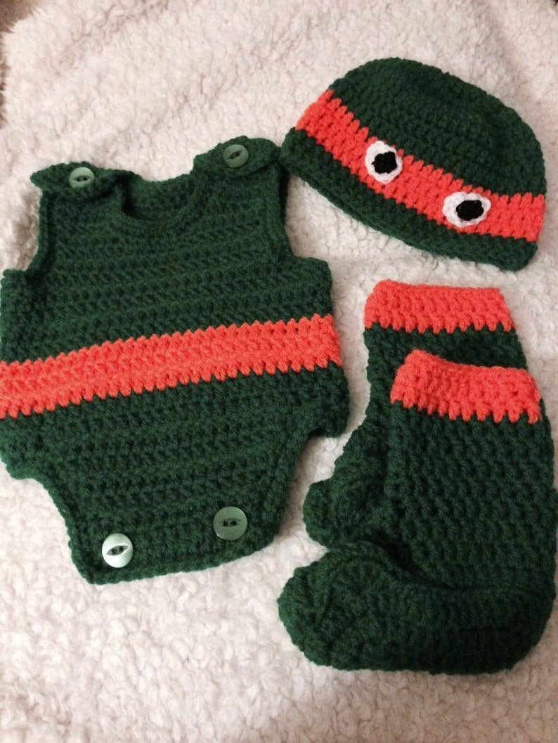 Teenage mutant ninja turtle baby costume image 1