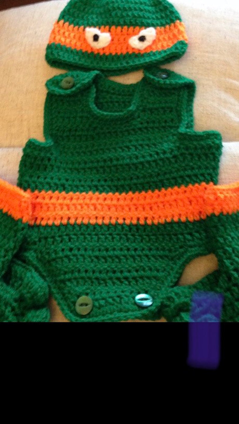 Teenage mutant ninja turtle baby costume image 5