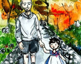 Custom children's book, illustrator for hire,  Personalized book, custom art