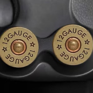 Shotgun Shell 12 Gauge Ceramic Car Coasters, Set of 2, Shotgun shell Car Coaster, Car Coasters for Men, Hunting Coaster, Gifts under 20