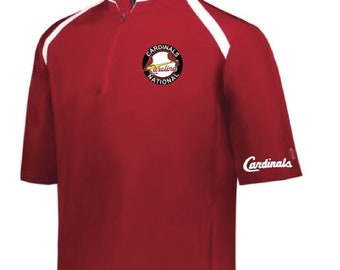 Cardinals Badge - Holloway Brand Clubhouse Short Sleeve Pullover.  AS-4XL (Pickup) or (Purchase Ship Option)