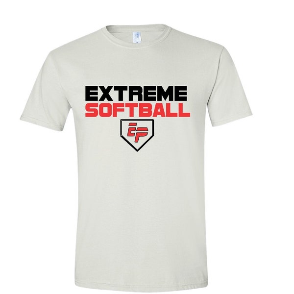White, Red or  Black - Extreme Softball Softstyle Cotton T-Shirt (Pickup Only)