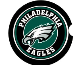 Philadelphia Eagles Ceramic Car Coaster Set of 2, Eagles Car Coaster, Car Coasters for sports fan, Philadelphia Eagles Gift, Gifts under 20