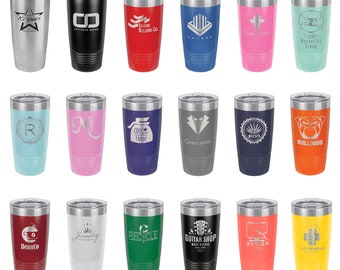 Laser Engraved Travel Mugs, Your Choice of Image/Words, 20 oz. Polar Camel Insulated Stainless Steel, Personalized Travel Mugs, Custom Mugs