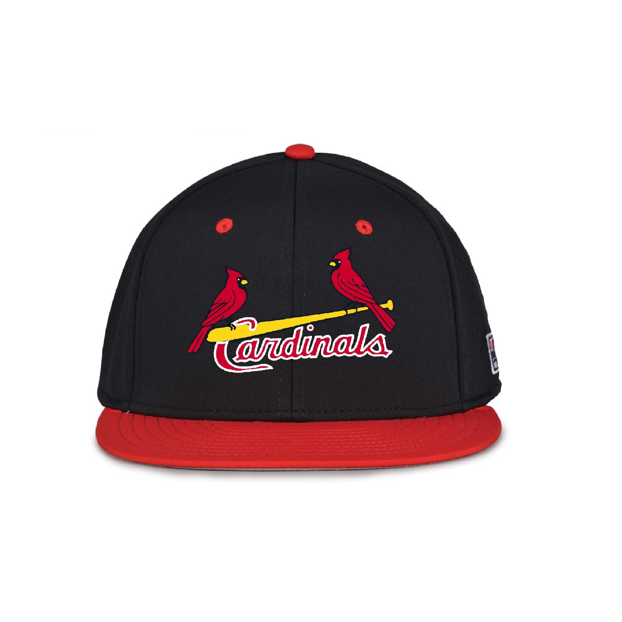 Cardinals With Bat - Embroidered - the Game Brand Fitted Hat