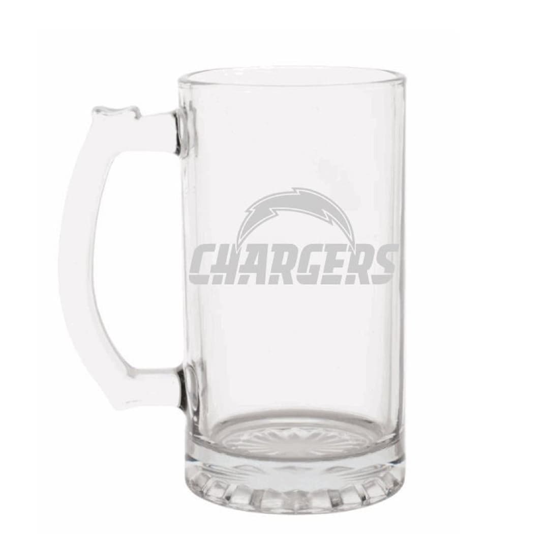 Los Angeles Chargers Engraved Beer Mug, Beer Mug, 16 or 26oz Engraved