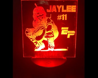 Extreme Performance LED Light, Personalized LED Night Light -  Name, Number and Position (Pick Up Only)
