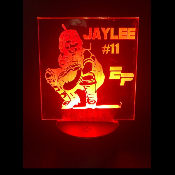 Extreme Performance LED Light, Personalized LED Night Light -  Name, Number and Position (Pick Up Only)