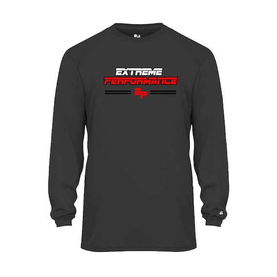Extreme Performance Charcoal Gray Dri-fit Long Sleeve T-shirt