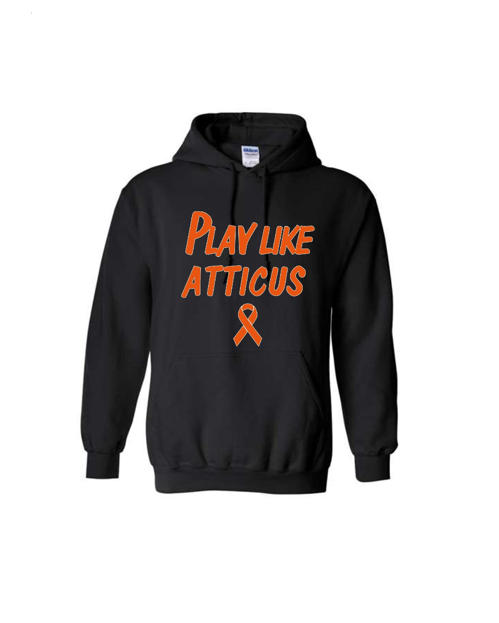 Play Like ATTICUS -dri-fit Black Hoodie YM--4XL