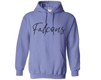 Light Blue Falcons -  Light Blue Cotton Hoodie - (Pickup Only)