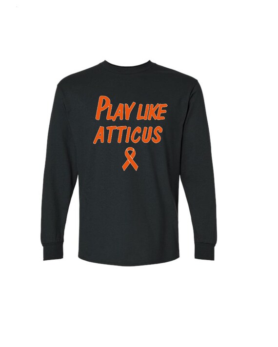 Long Sleeve Cotton Play Like ATTICUS Softstyle Black T-shirt