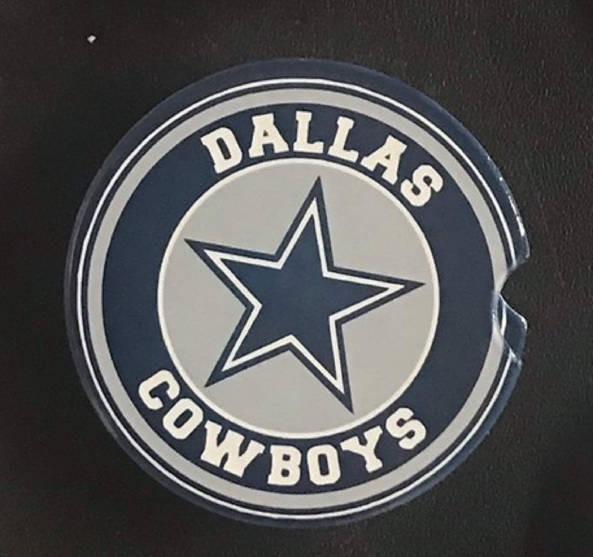 Dallas Cowboys Ceramic Car Coaster Set of 2, Cowboys Car Coaster, Car