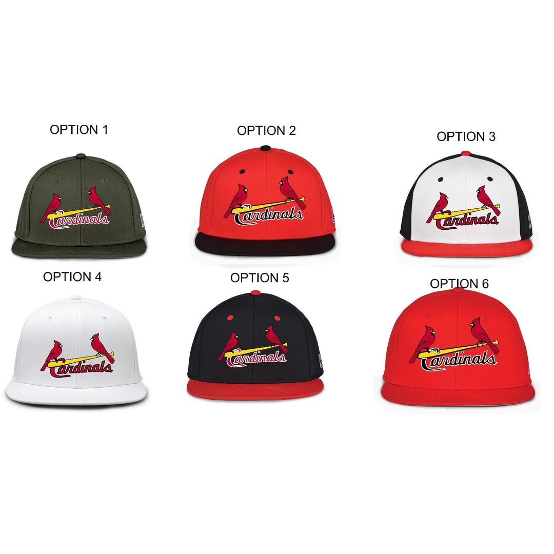 Cardinals With Bat - Embroidered - the Game Brand Fitted Hat