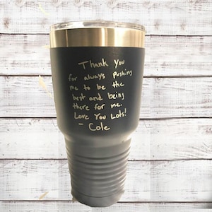 Personalized Tumbler, Handwriting Gift, Kids Handwriting, childs Drawing, Mothers Day Gift, Child Handwriting, Fathers Day Gift, Grandma
