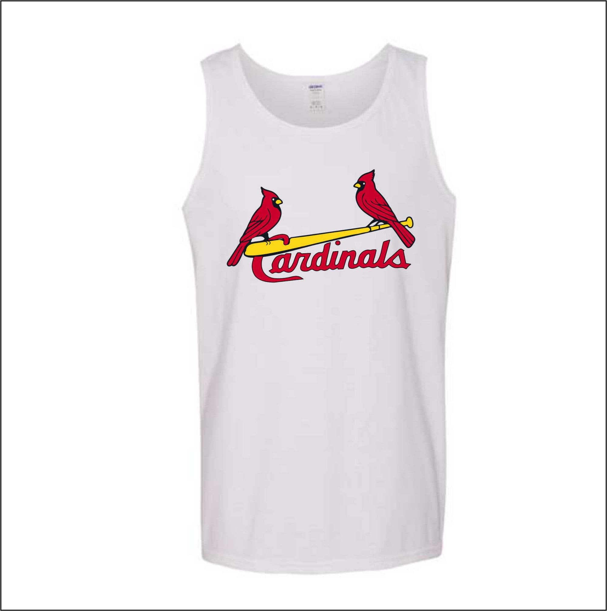 Cardinals Birds and Bat - White, Red, Gray or Black - Gildan Heavy Cotton Adult Tank Top - 5200- (Pickup Only)
