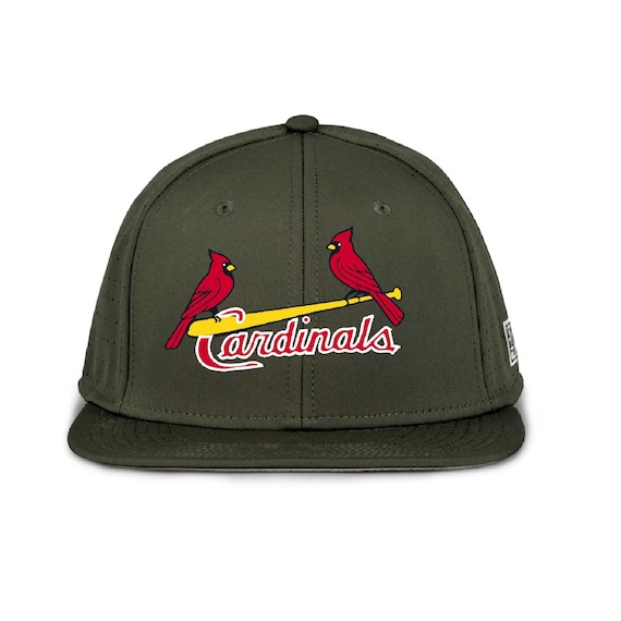 Cardinals With Bat - Embroidered - the Game Brand Fitted Hat