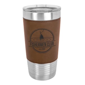Personalized Tumbler, Engraved Tumbler, Custom Tumbler, Leatherette Tumbler, Leather Tumbler, Housewarming, Anniversary Gifts, Gifts for Him