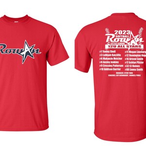 2023 Girls 12U Yang Softball All Stars Rowan Little League Fan Softstyle Dri-Fit T-Shirt (Pickup Only)