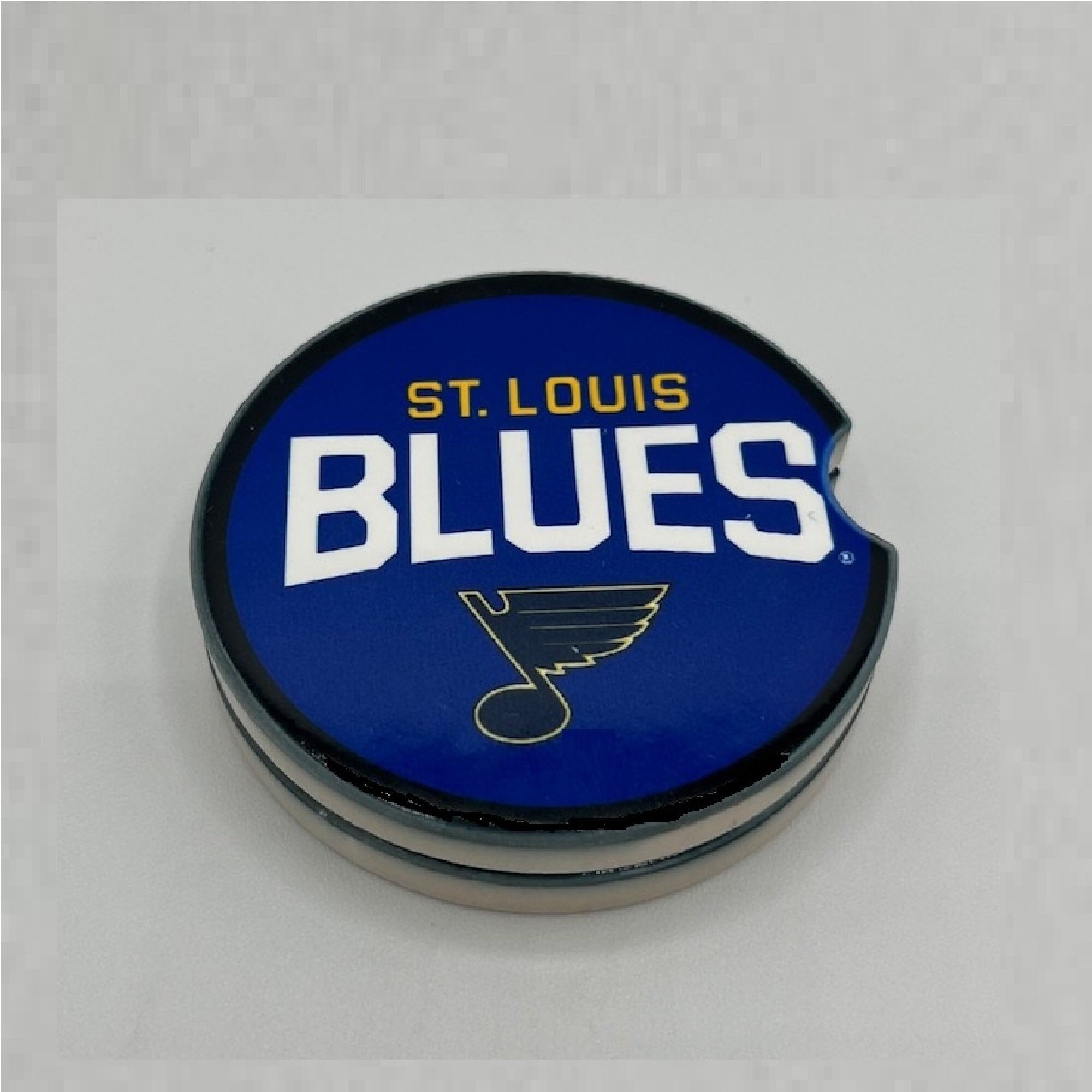 St. Louis Blues Hockey Puck Earrings