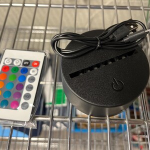 Deployment navy light, Sailor Light, Navy LED Light, Child's Personalized Acrylic LED Night Light, Custom LED Light - includes free coaster. image 6