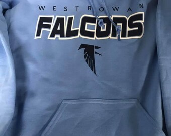 West Rowan Falcons Columbia Blue Cotton Hoodie - (Pickup Only)