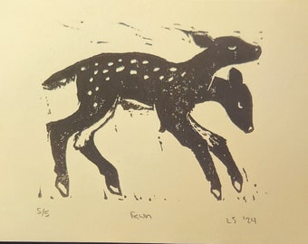 Two Headed Fawn Print - 4x6 or 5x7