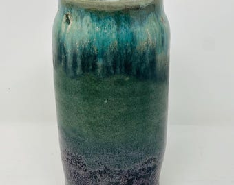 Reduction vase, turquoise skies and lavender fields