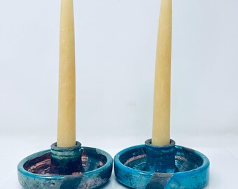 Raku Candle Stick or Palo Santo Holder