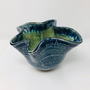 Wheel Thrown & Altered Sculptural Salt Fired Bowl