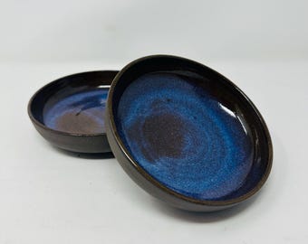 Dark chocolate side dish or trinket bowl