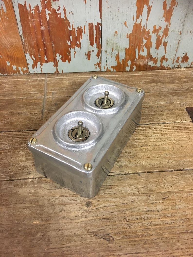 Vintage Style Toggle Light Switch in Industrial Cast Metal Etsy
