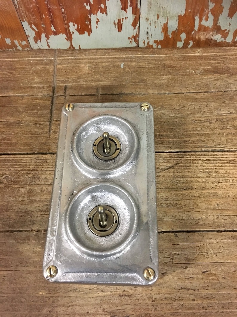Vintage Style Toggle Light Switch in Industrial Cast Metal Etsy