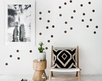 Wall Decal Polka Dots for Home and Nursery  | Wall Decor Stickers Confetti Dots Black | 3cm ; 4cm, 10cm, and 5cm Dots