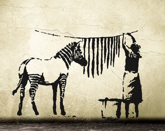 Banksy Sticker auf CLEAR VINYL Ich möchte Abziehbild Street Art Graffiti...