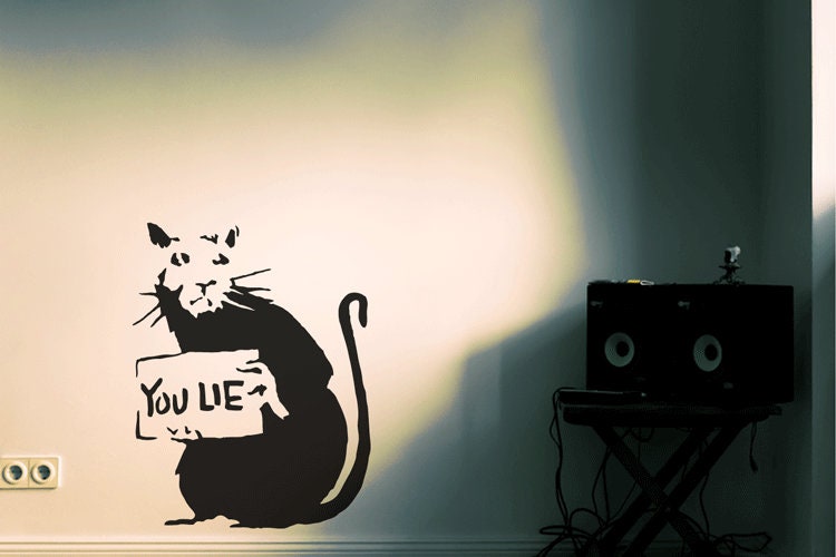 Banksy You Lie - Etsy