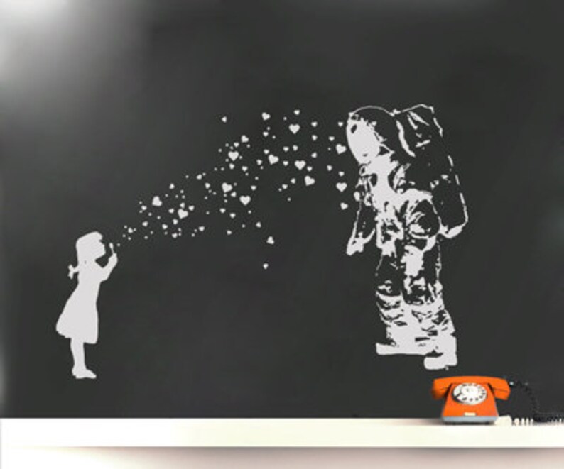 SUPERDANT 3D Weltraum Wandaufkleber – Astronaut Mit Klavier, Planeten, Für Kinderzimmer