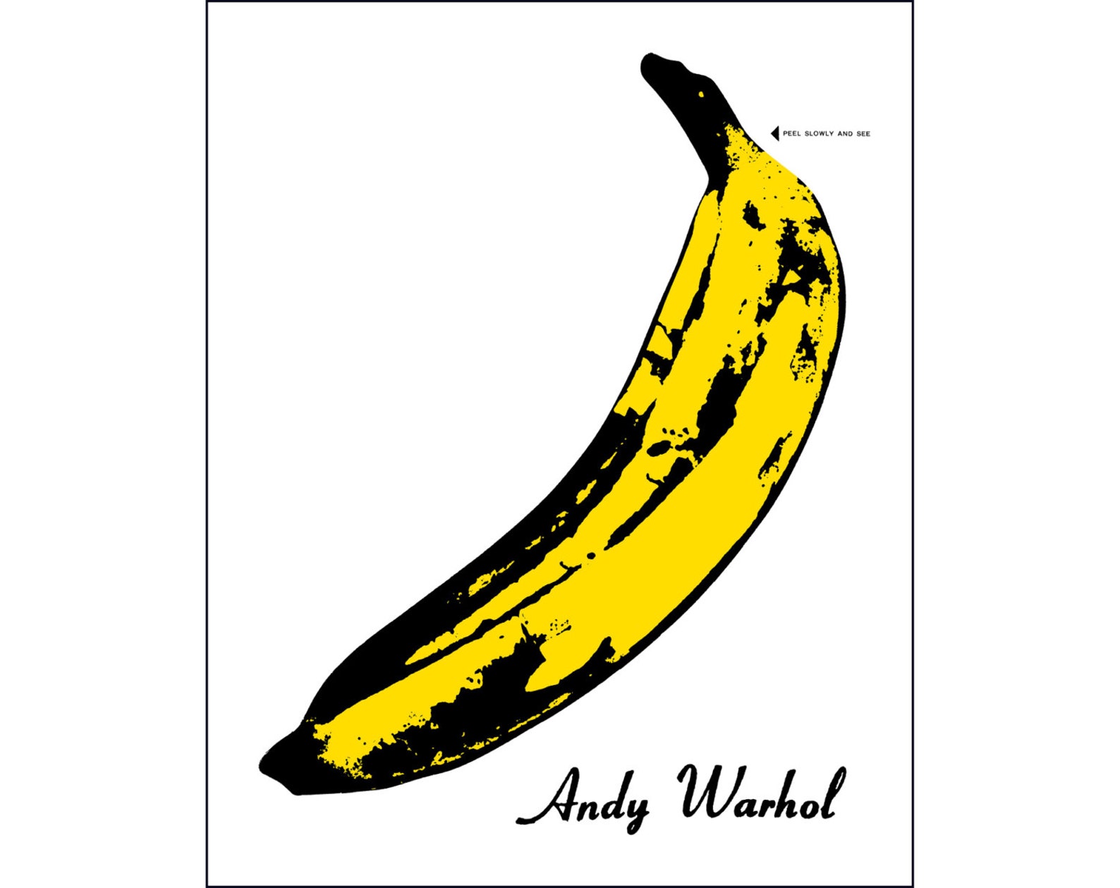 andy warhol banana pillow