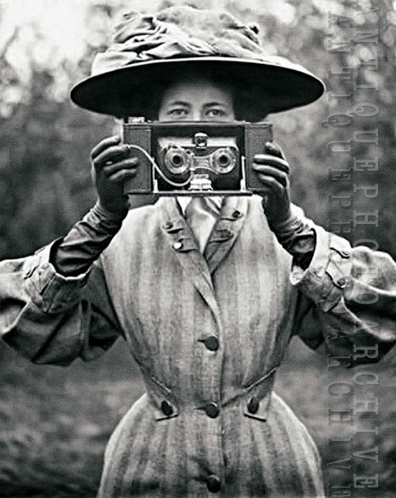 Matemáticas Pack para poner encuentro Foto vintage mujer cámara fotógrafo regalo tomar fotos antigua - Etsy España