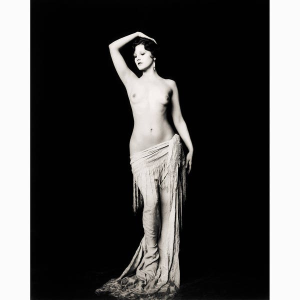 Vintage nude photo print Ziegfeld girl,Follies poster sexy artistic fine art photography black and white wall decor classic beautiful woman