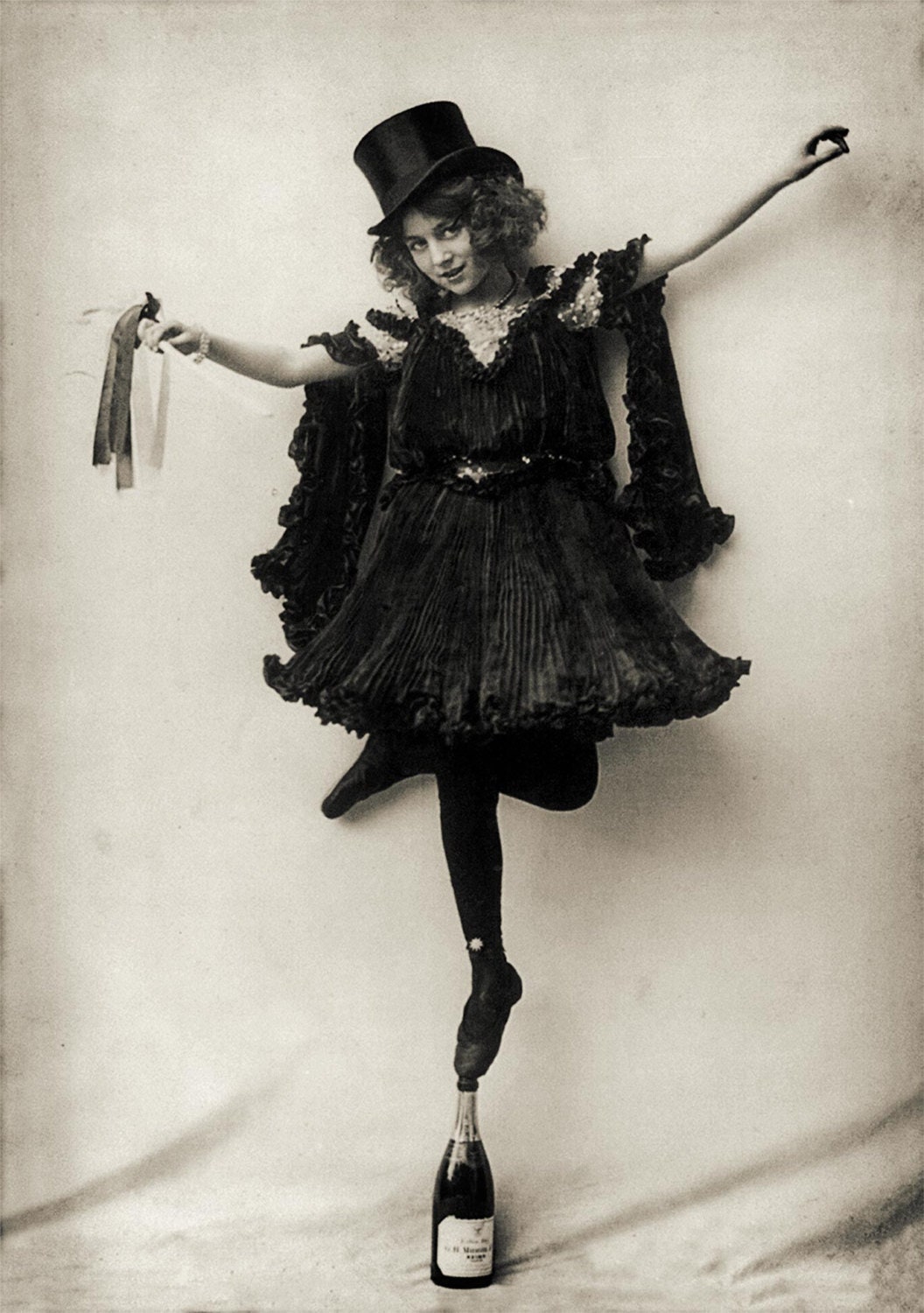Vintage Photo Print Vaudeville Top Hat Ballerina | Etsy