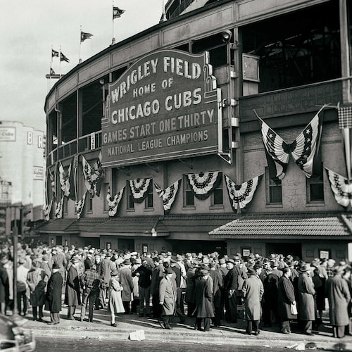 Chicago Cubs Wrigley Field Vintage Photo Print Baseball - Etsy