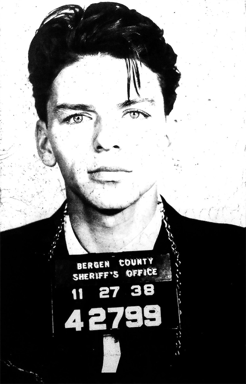 May include: Black and white mugshot of a young man with dark hair. The photo is labeled "Bergen County Sheriff's Office" and includes the number "42799".