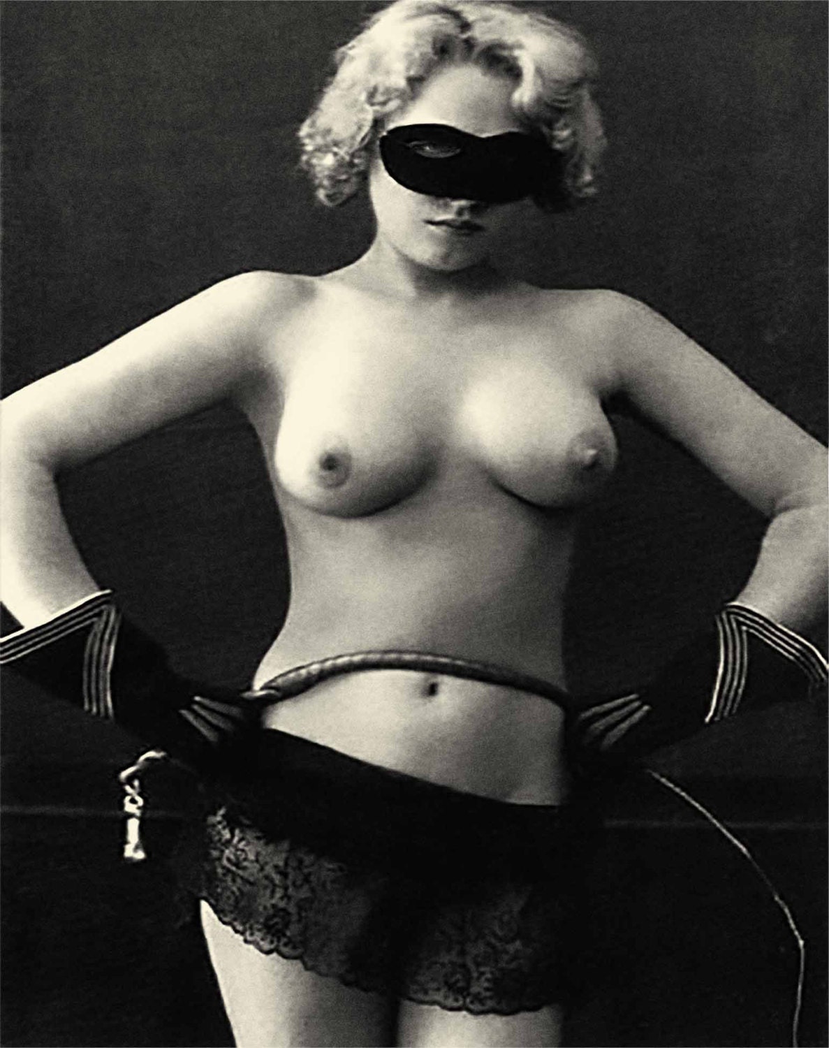 Vintage Bdsm Fetish Photography Print Sexy Nude Woman Fem