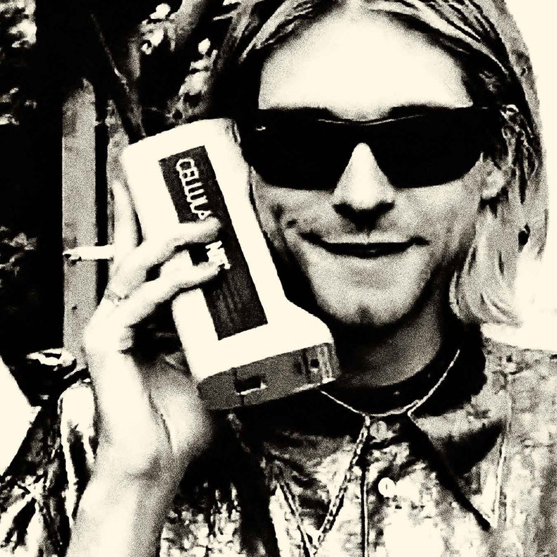 kurt cobain in a dress poster