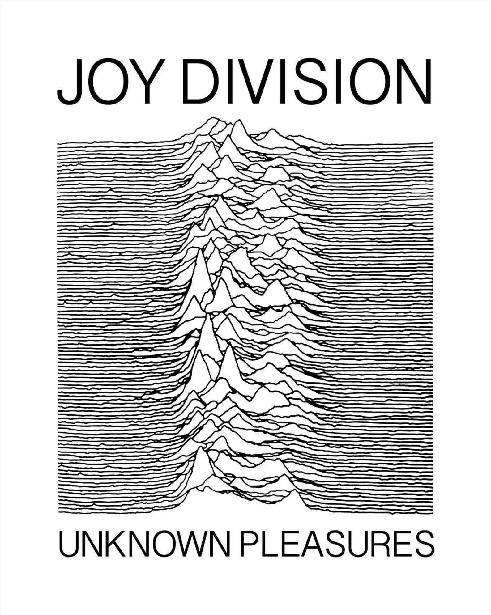 Joy Division Unknown Pleasures Poster Print Record Cover Art Album