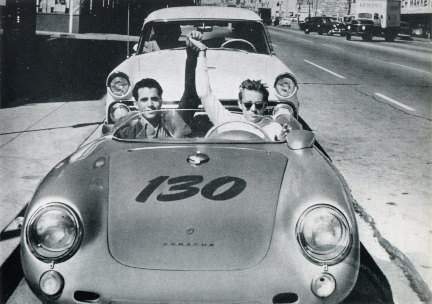 James Dean Porsche Photo Print Poster Vintage Race Car Etsy